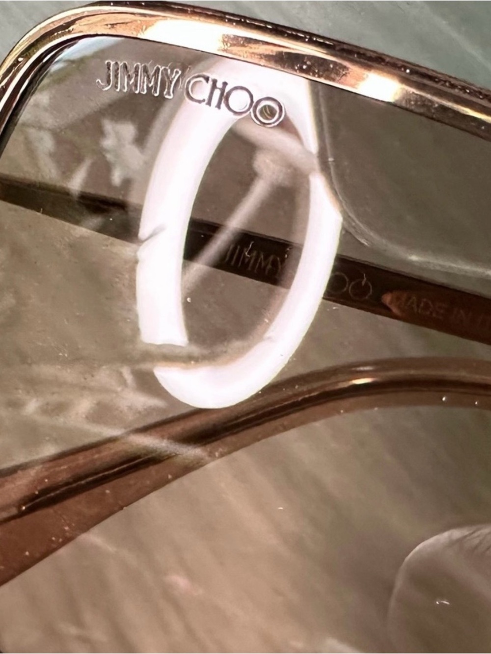 Jimmy Choo Brown Gradient Oversized Women's Sunglasses - Picture 4 of 5